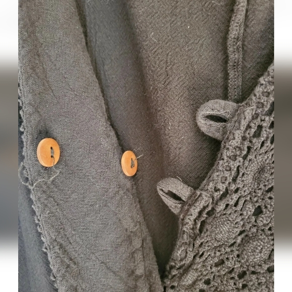 Gauzey Black 100% Cotton Sleeveless Jumpsuit w/ Pockets Small NWT - Picture 3 of 6